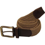 Devanet brown bnaided web belt